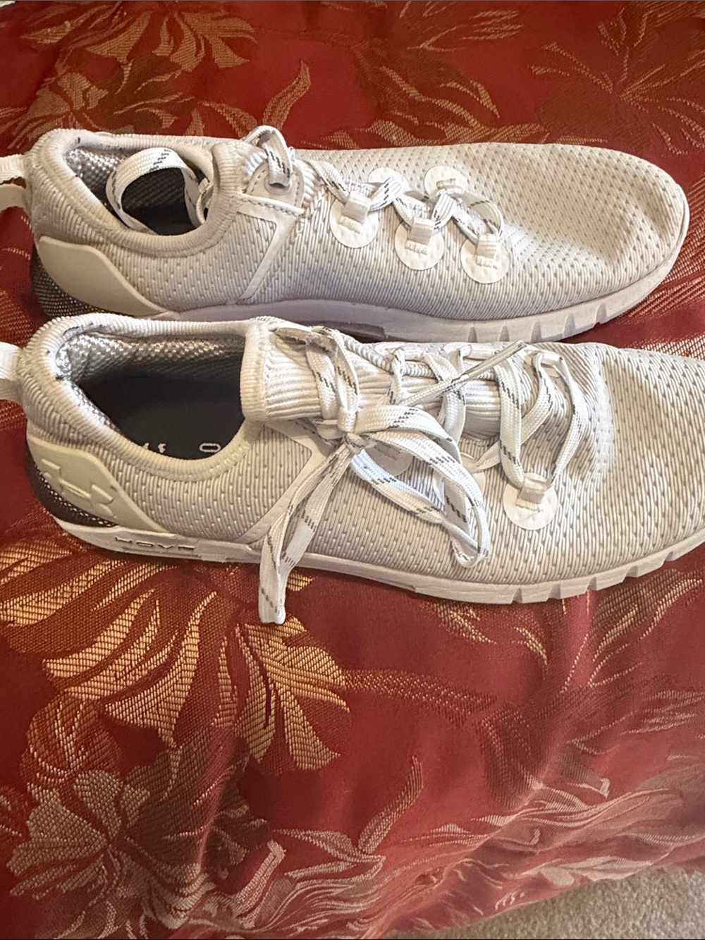 Under Armour Women's White Knit Athletic Sneakers